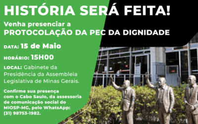 REAJUSTE PARA SEGURANÇA: Coronel Mendonça, coordenador do MIOSP-MG, cobra deputados em entrevista ao jornal O TEMPO