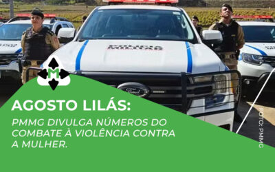 Agosto Lilás: PMMG divulga números do combate à violência contra a mulher