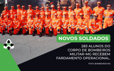 283 alunos do Corpo de Bombeiros Militar-MG recebem fardamento operacional